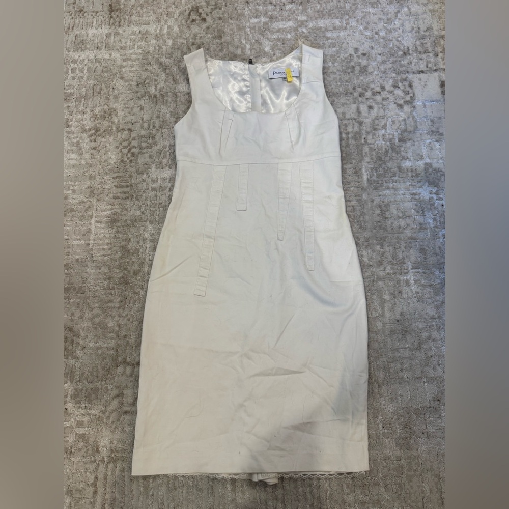 Patrizia Luca White Sleeveless Dress